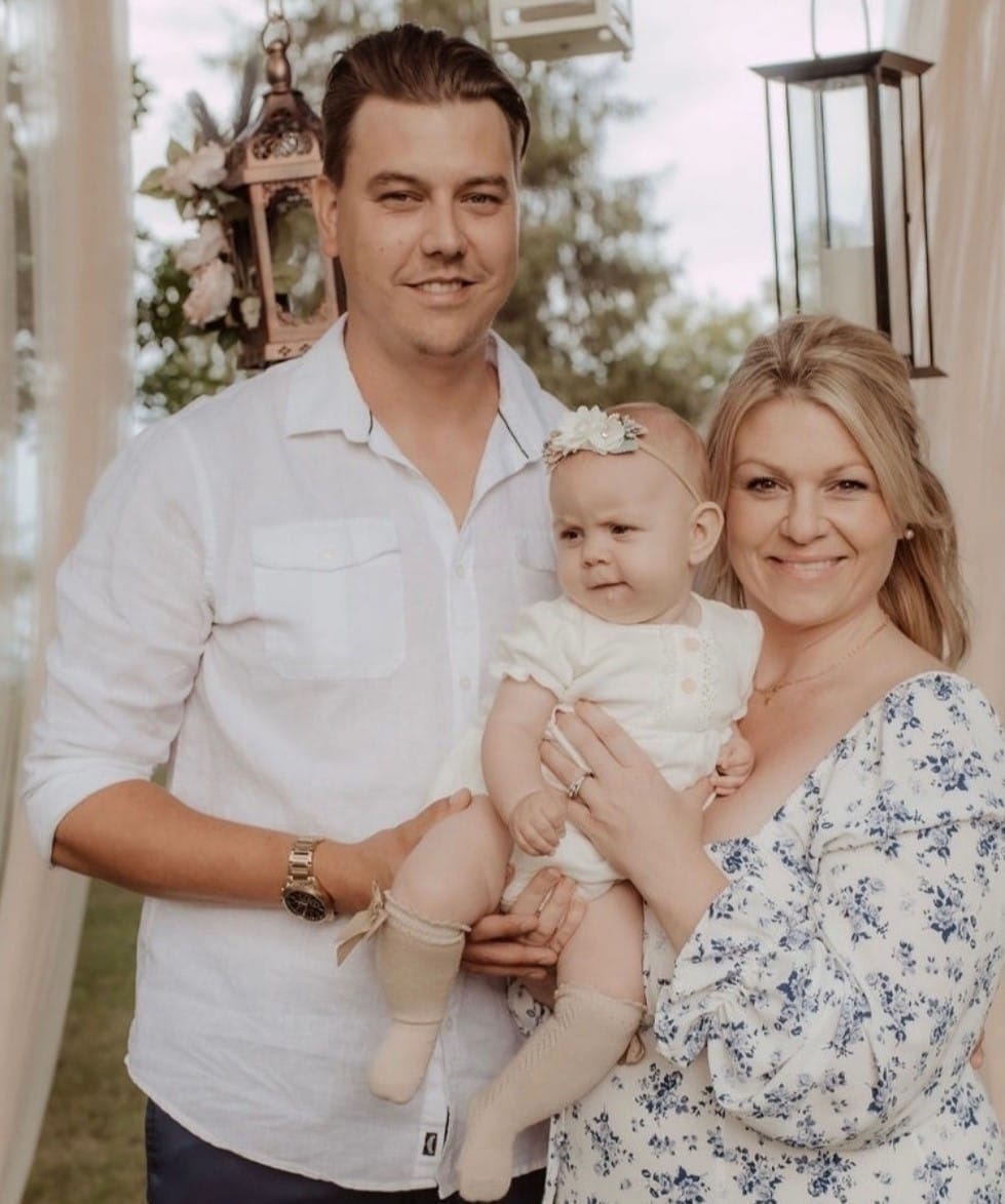Sam Rigo with his family